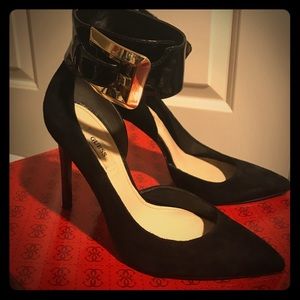 Black Guess shoes with ankle strap